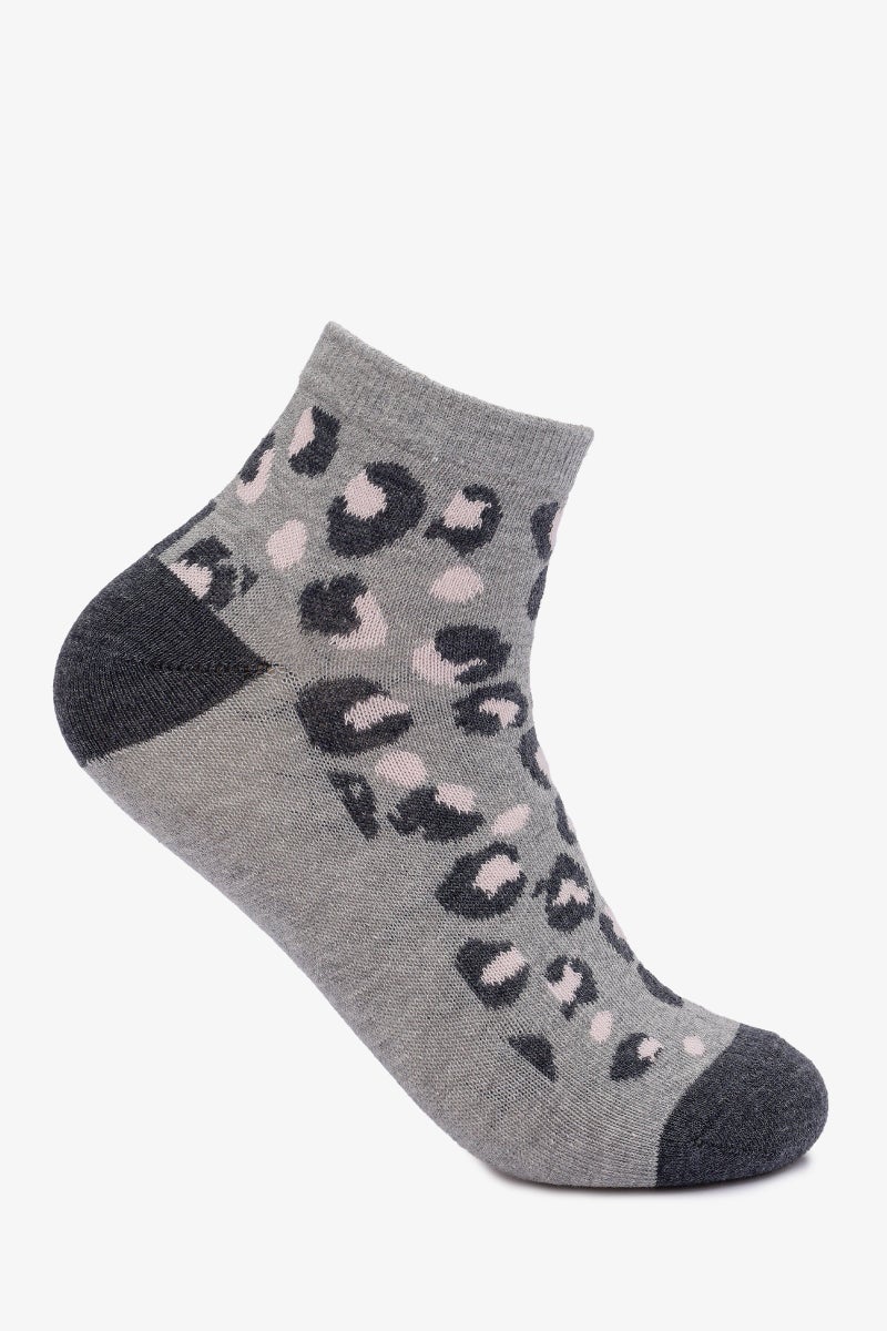 Carina Leopard Print Socks - 2 Pairs - Image 3